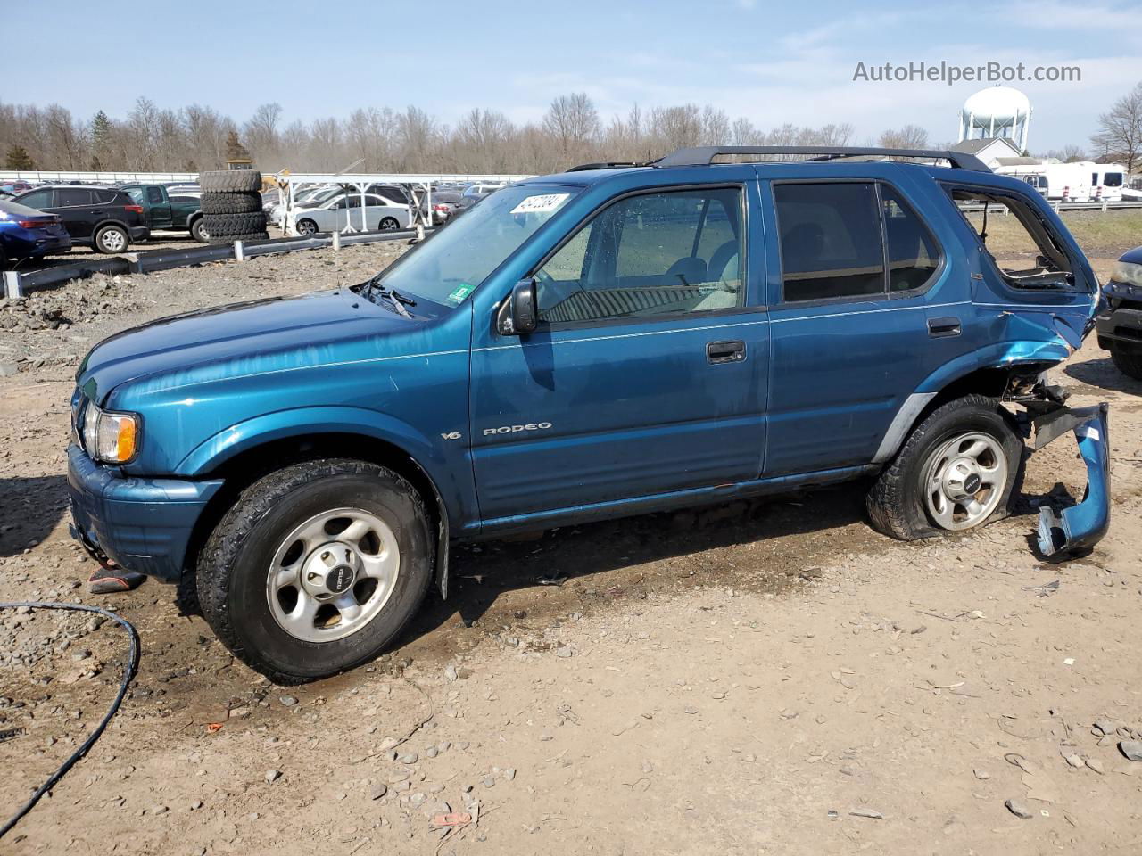 2001 Isuzu Rodeo S Синий vin: 4S2DM58W714305991