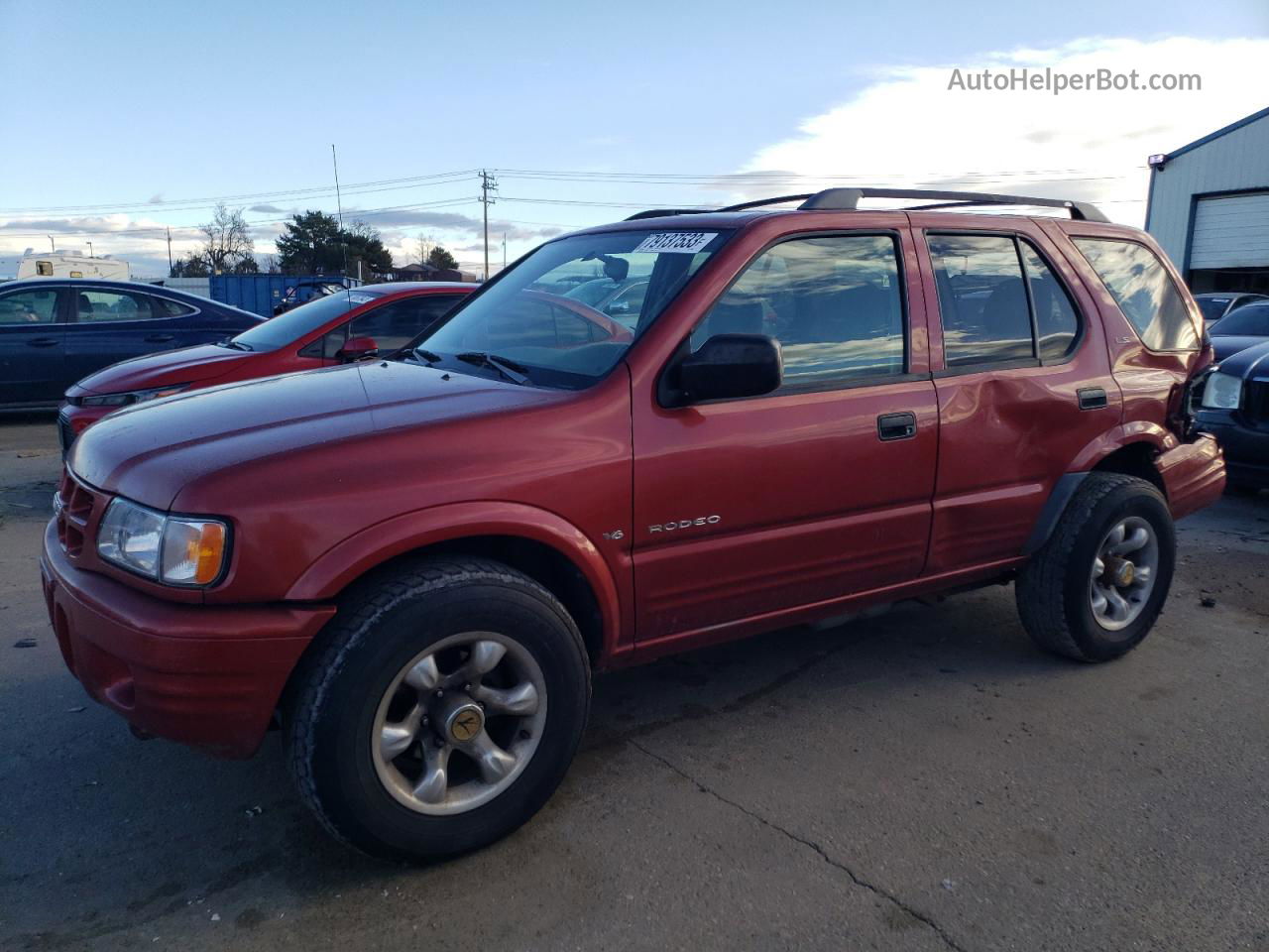 2001 Isuzu Rodeo S Red vin: 4S2DM58W914313588