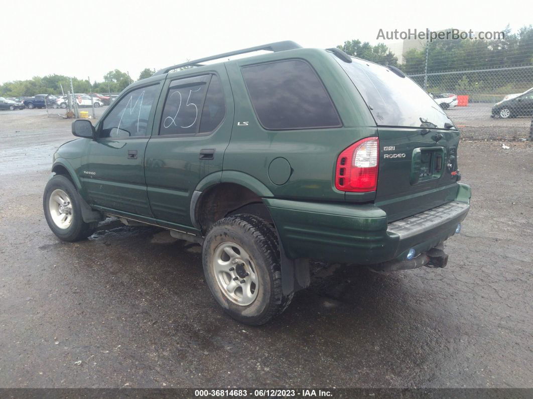 2001 Isuzu Rodeo S/ls/lse Green vin: 4S2DM58W914351645