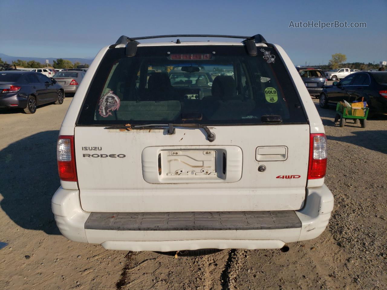 2001 Isuzu Rodeo S White vin: 4S2DM58WX14313373