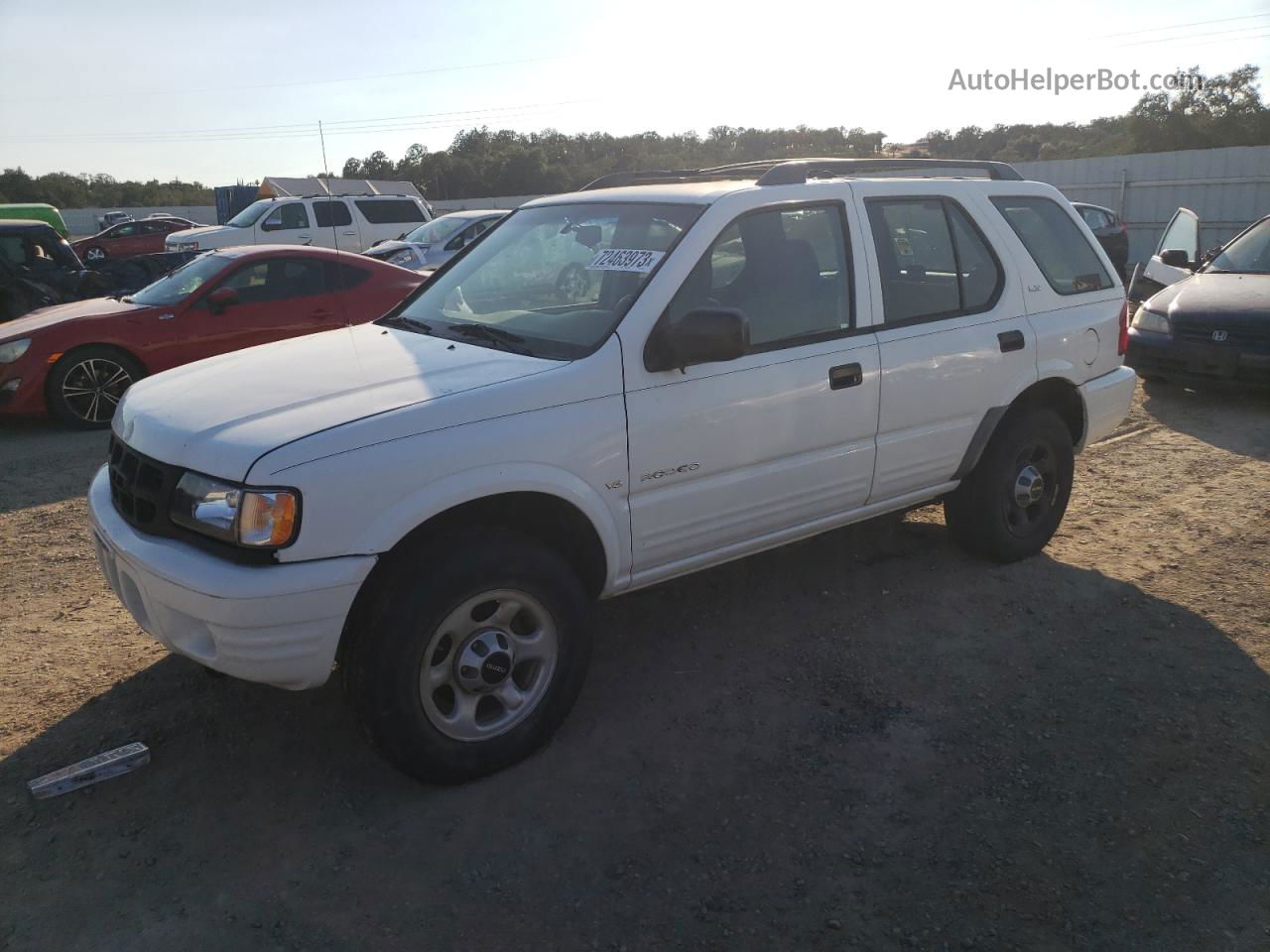 2001 Isuzu Rodeo S White vin: 4S2DM58WX14313373