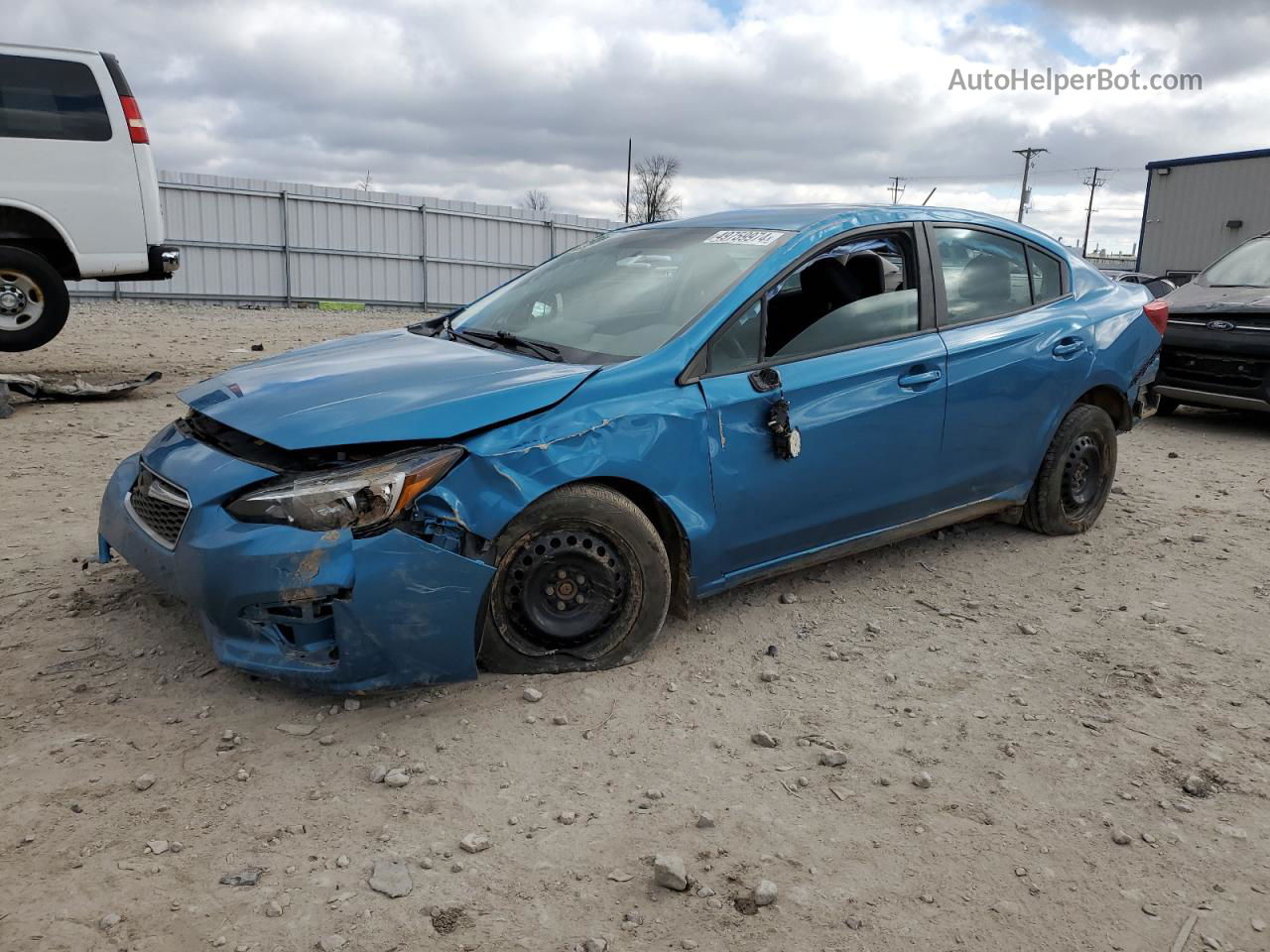 2018 Subaru Impreza  Blue vin: 4S3GKAA60J3615066