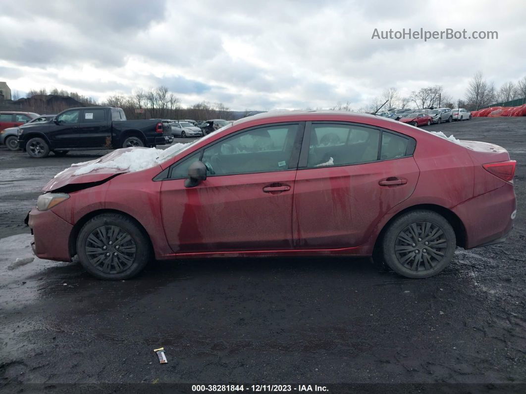 2018 Subaru Impreza   Maroon vin: 4S3GKAA61J3605646