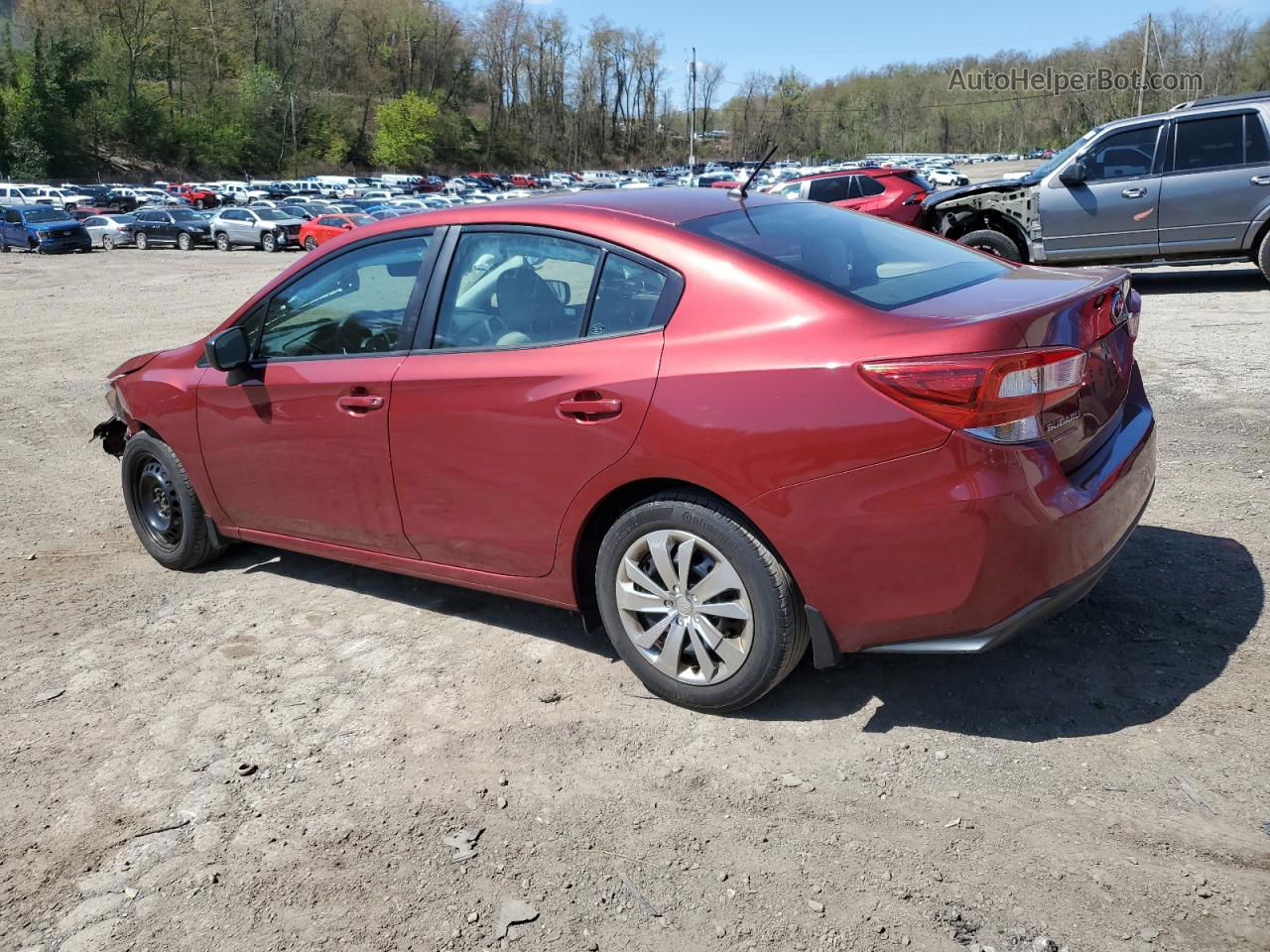 2018 Subaru Impreza  Burgundy vin: 4S3GKAA61J3619434