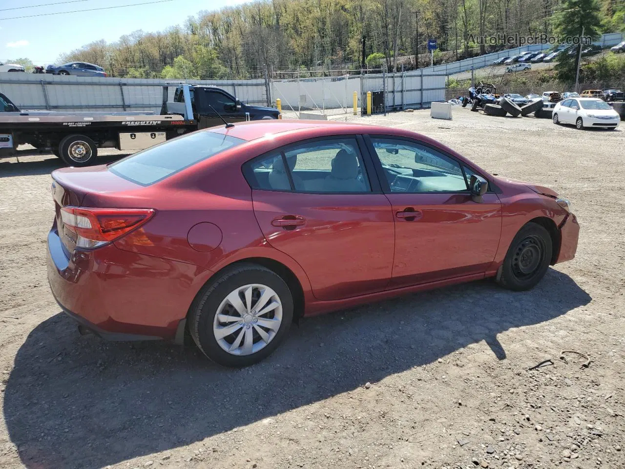 2018 Subaru Impreza  Burgundy vin: 4S3GKAA61J3619434