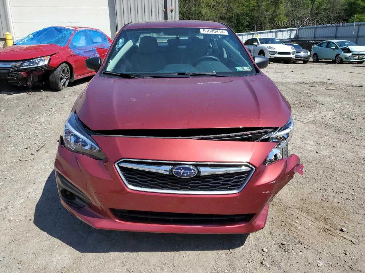 2018 Subaru Impreza  Burgundy vin: 4S3GKAA61J3619434