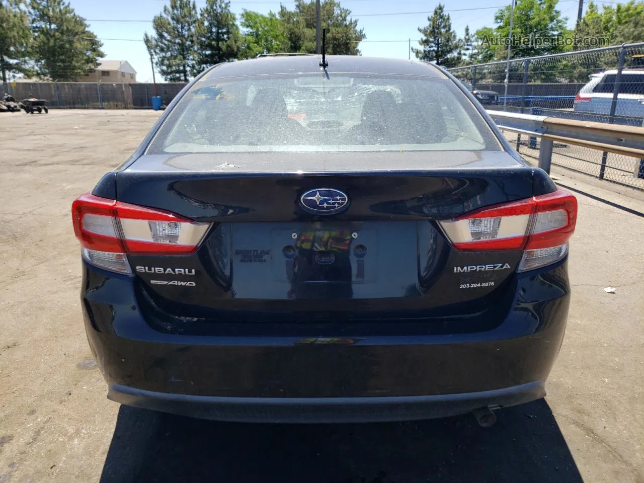 2018 Subaru Impreza Black vin: 4S3GKAA62J3602397