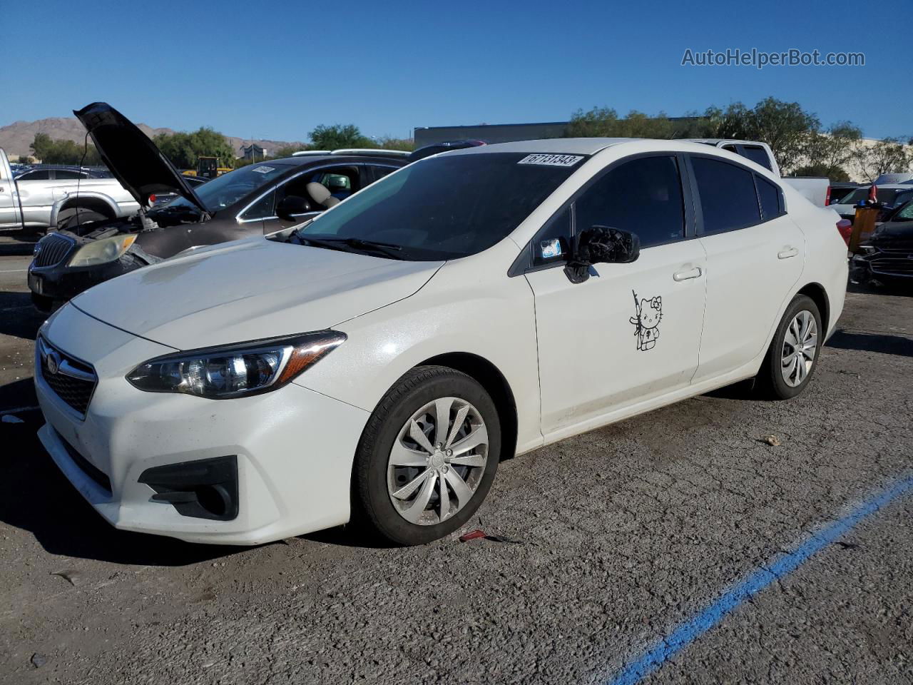 2018 Subaru Impreza  White vin: 4S3GKAA63J3612999