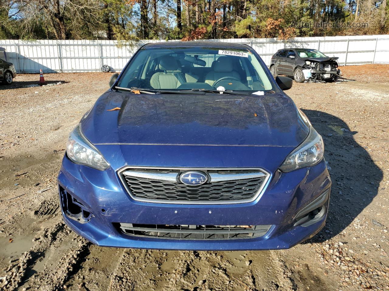 2018 Subaru Impreza  Blue vin: 4S3GKAA64J3617323