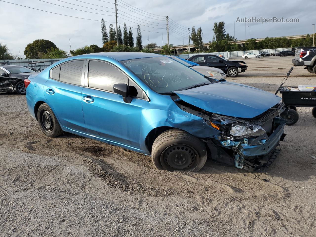 2018 Subaru Impreza  Blue vin: 4S3GKAA65J3602832