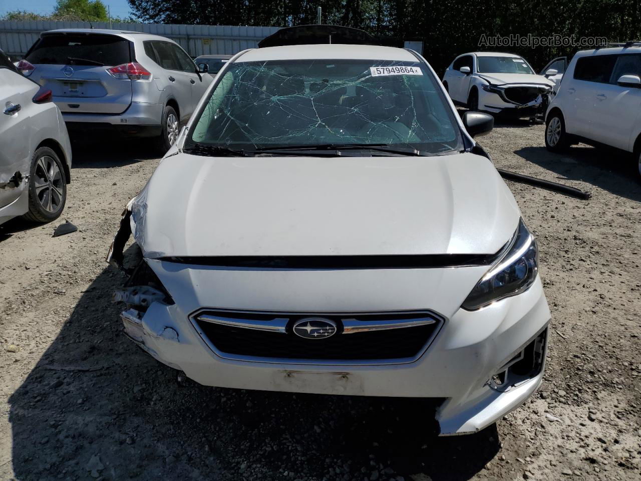 2018 Subaru Impreza  White vin: 4S3GKAA66J1617951