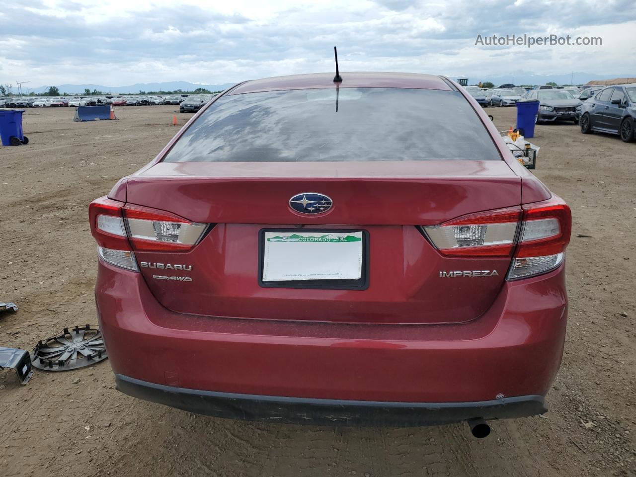 2018 Subaru Impreza  Burgundy vin: 4S3GKAA66J3608610