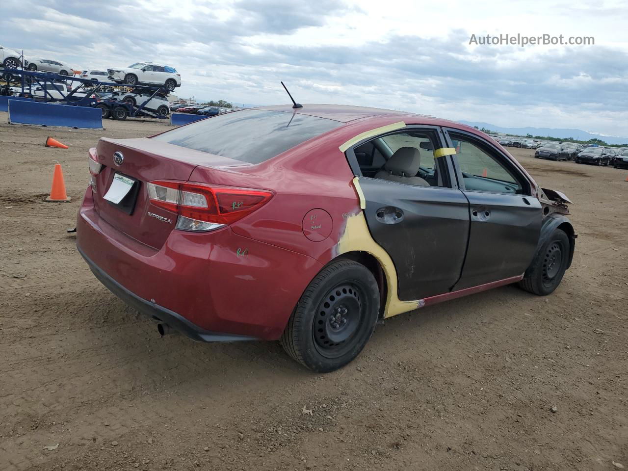 2018 Subaru Impreza  Burgundy vin: 4S3GKAA66J3608610