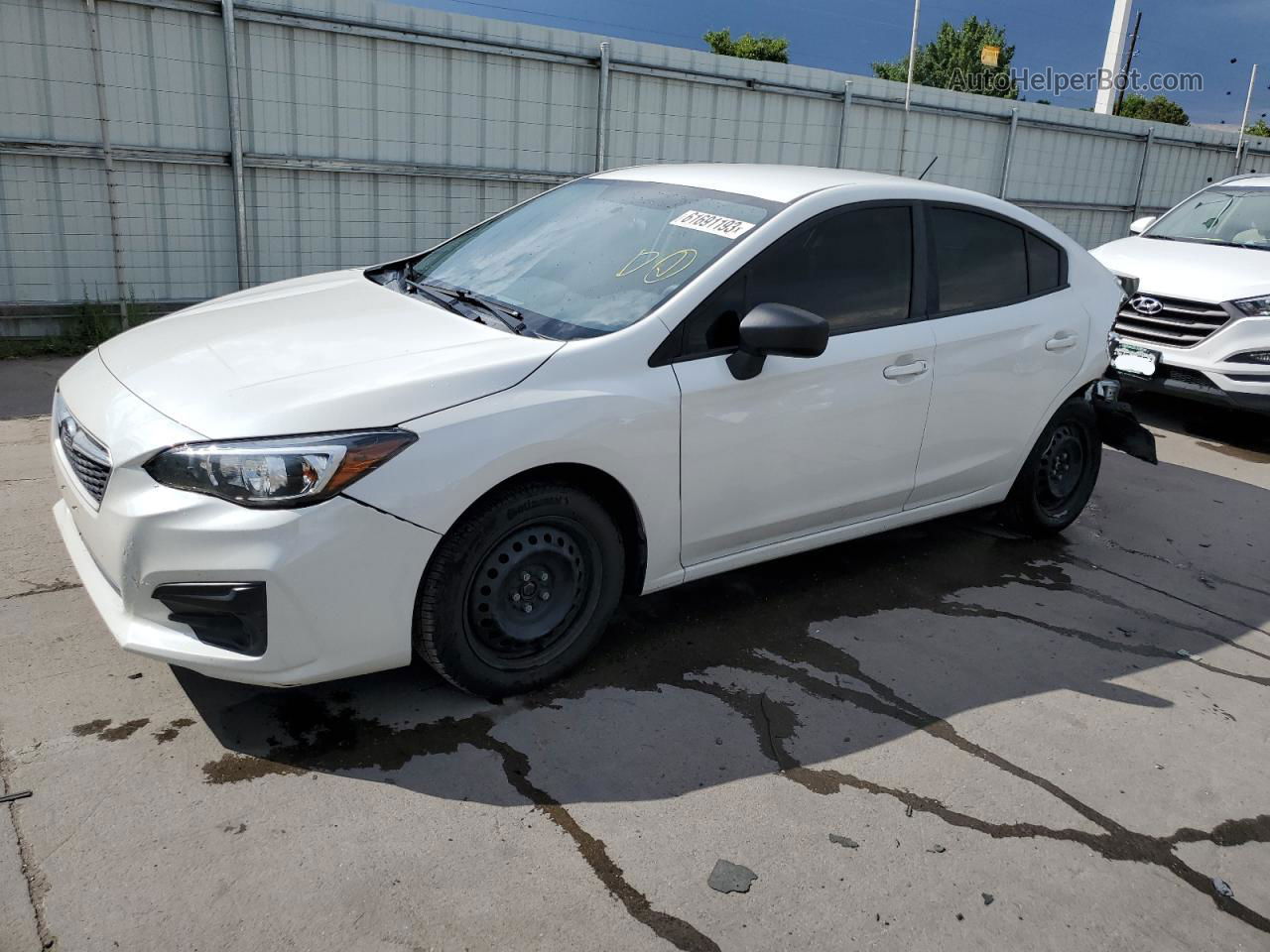 2018 Subaru Impreza  White vin: 4S3GKAA66J3612575