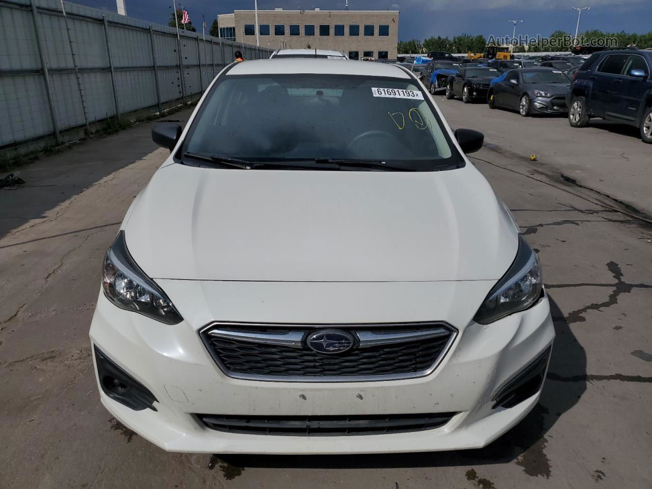 2018 Subaru Impreza  White vin: 4S3GKAA66J3612575