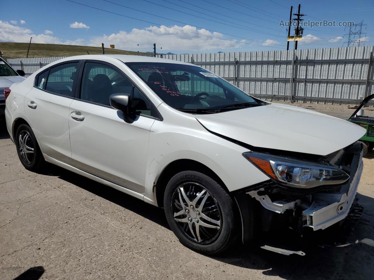 2018 Subaru Impreza  White vin: 4S3GKAA67J3610060