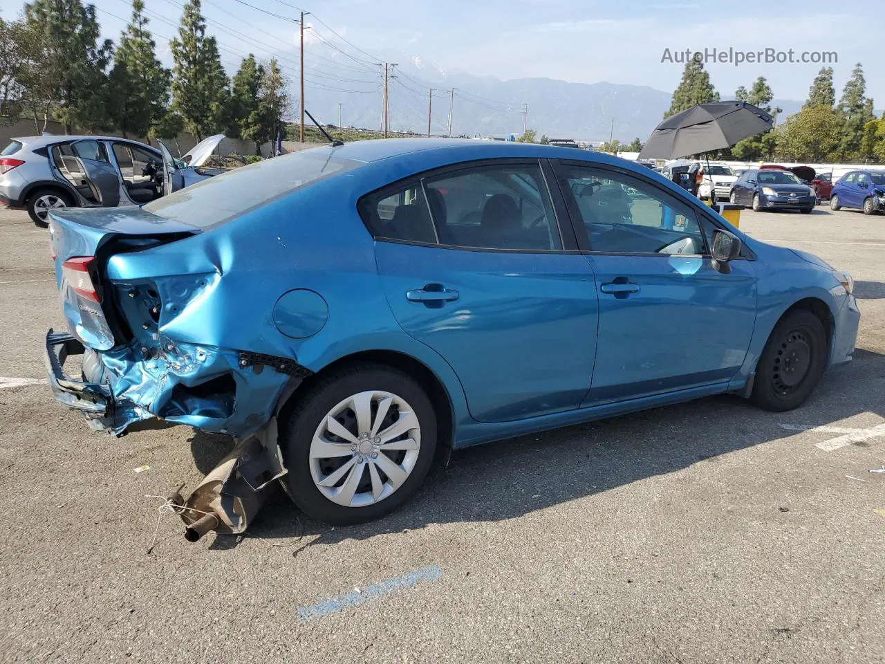 2018 Subaru Impreza  Blue vin: 4S3GKAA68J3621097