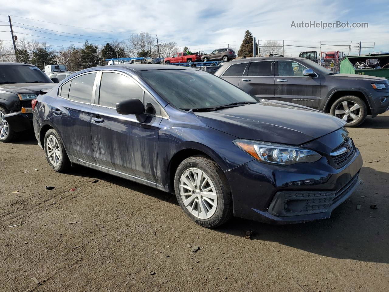 2021 Subaru Impreza  Blue vin: 4S3GKAB60M3600165