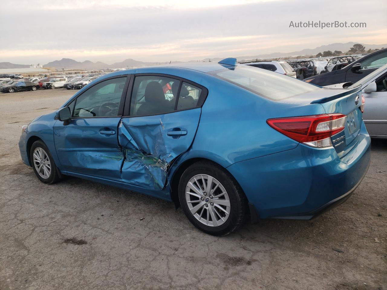 2018 Subaru Impreza Premium Blue vin: 4S3GKAB61J3621098