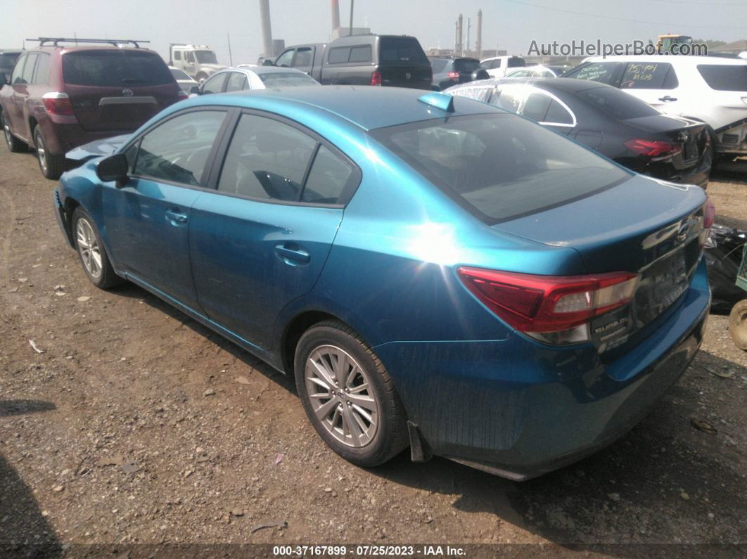 2018 Subaru Impreza Premium Blue vin: 4S3GKAB61J3621148