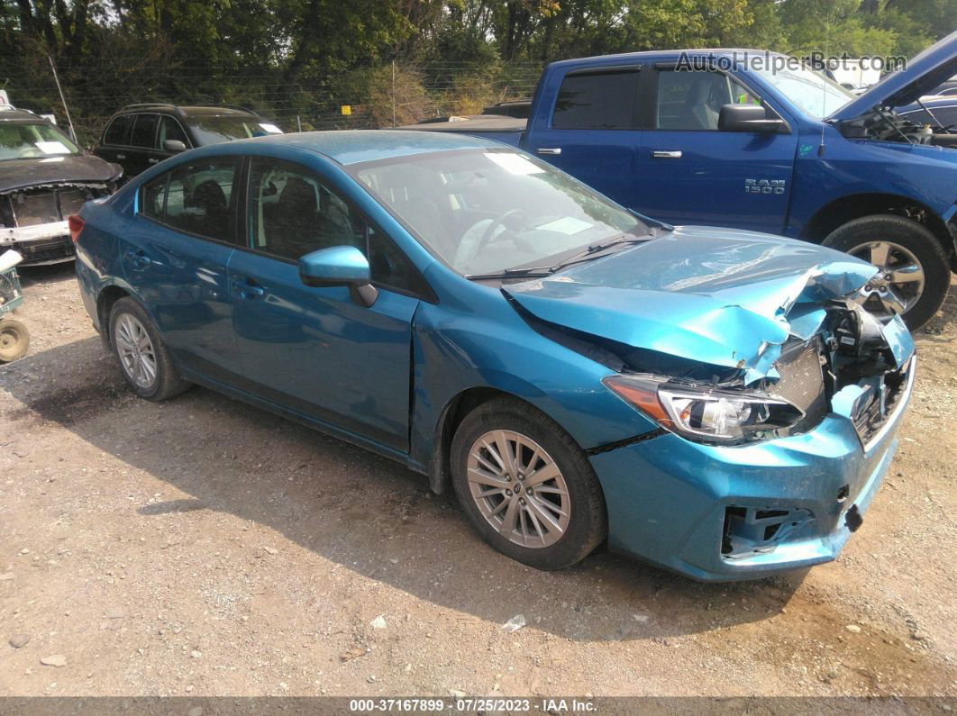 2018 Subaru Impreza Premium Blue vin: 4S3GKAB61J3621148