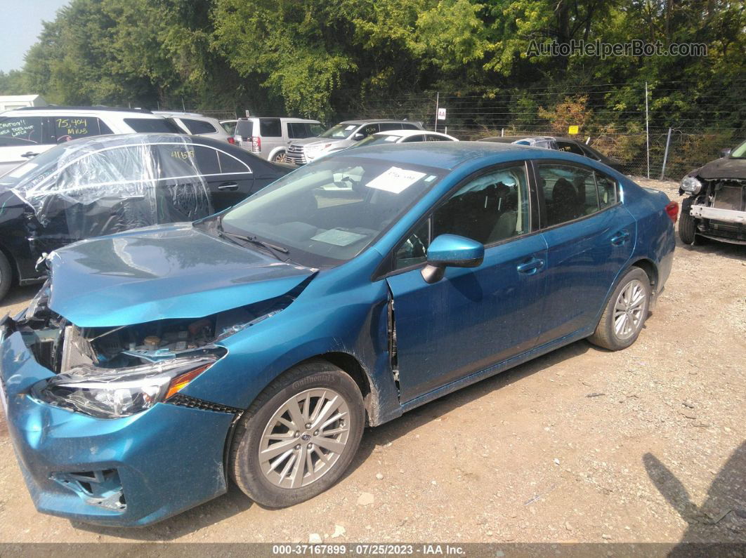 2018 Subaru Impreza Premium Blue vin: 4S3GKAB61J3621148