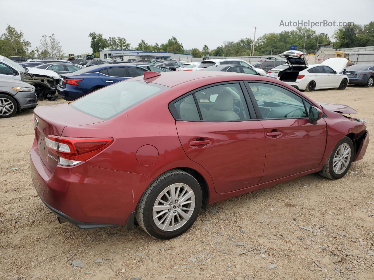 2018 Subaru Impreza Premium Red vin: 4S3GKAB62J3624494