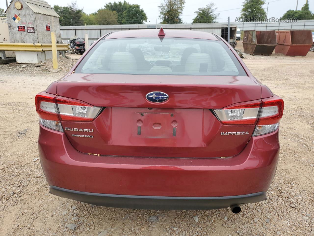 2018 Subaru Impreza Premium Red vin: 4S3GKAB62J3624494