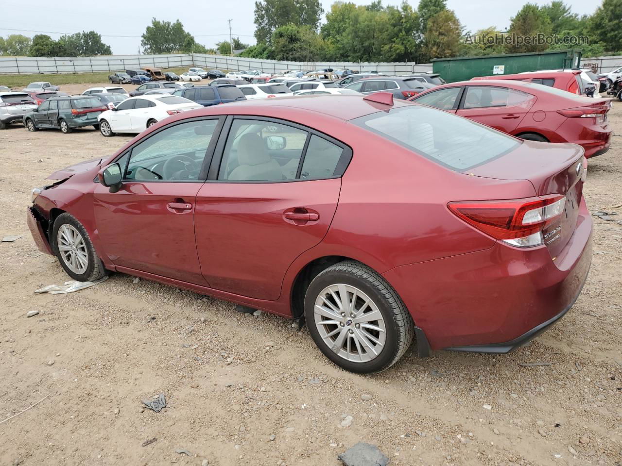 2018 Subaru Impreza Premium Red vin: 4S3GKAB62J3624494