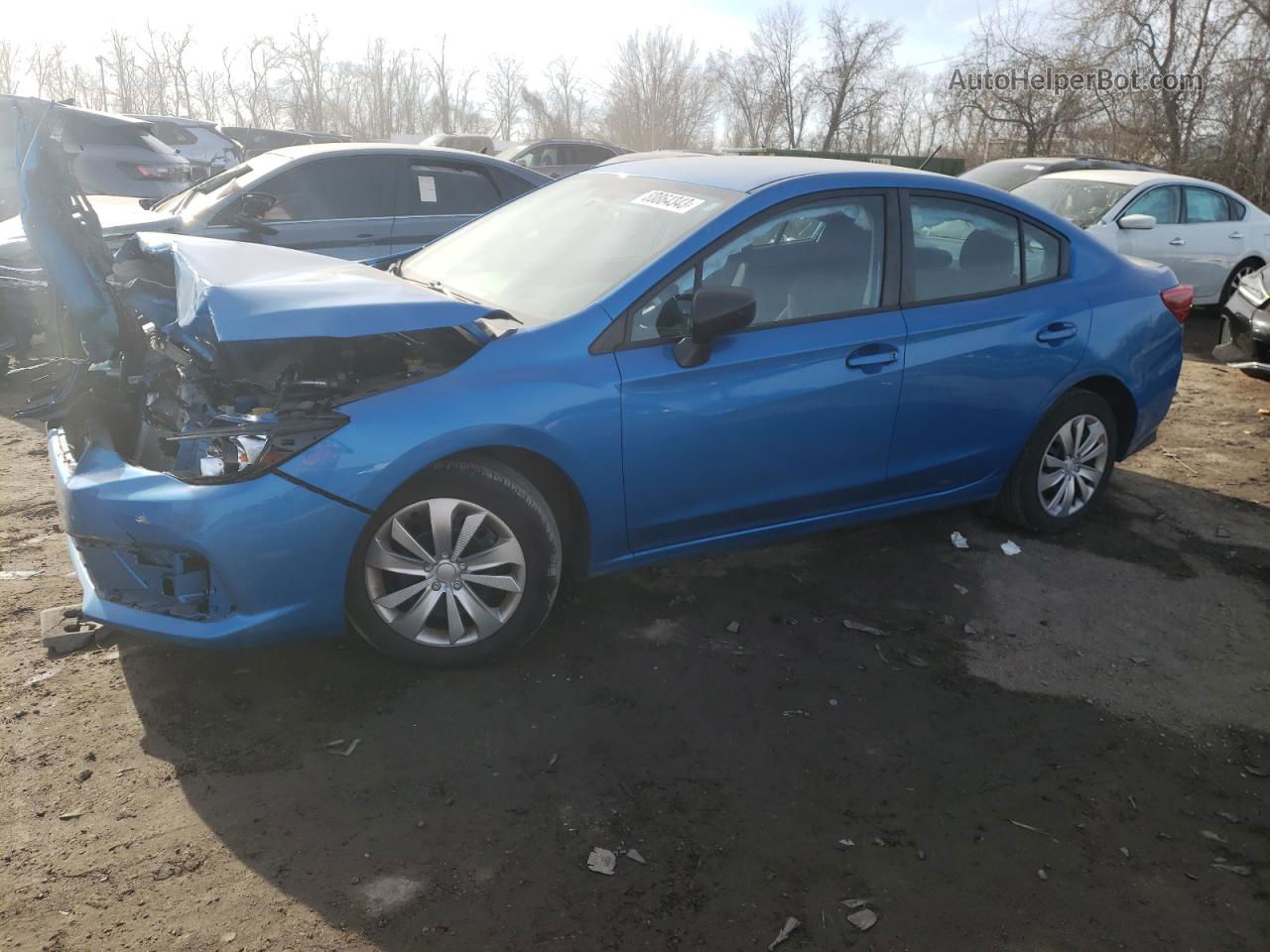 2021 Subaru Impreza  Синий vin: 4S3GKAB62M3604251