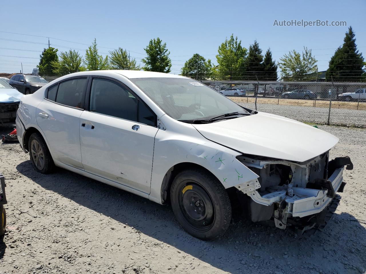 2018 Subaru Impreza Premium White vin: 4S3GKAB63J3602343