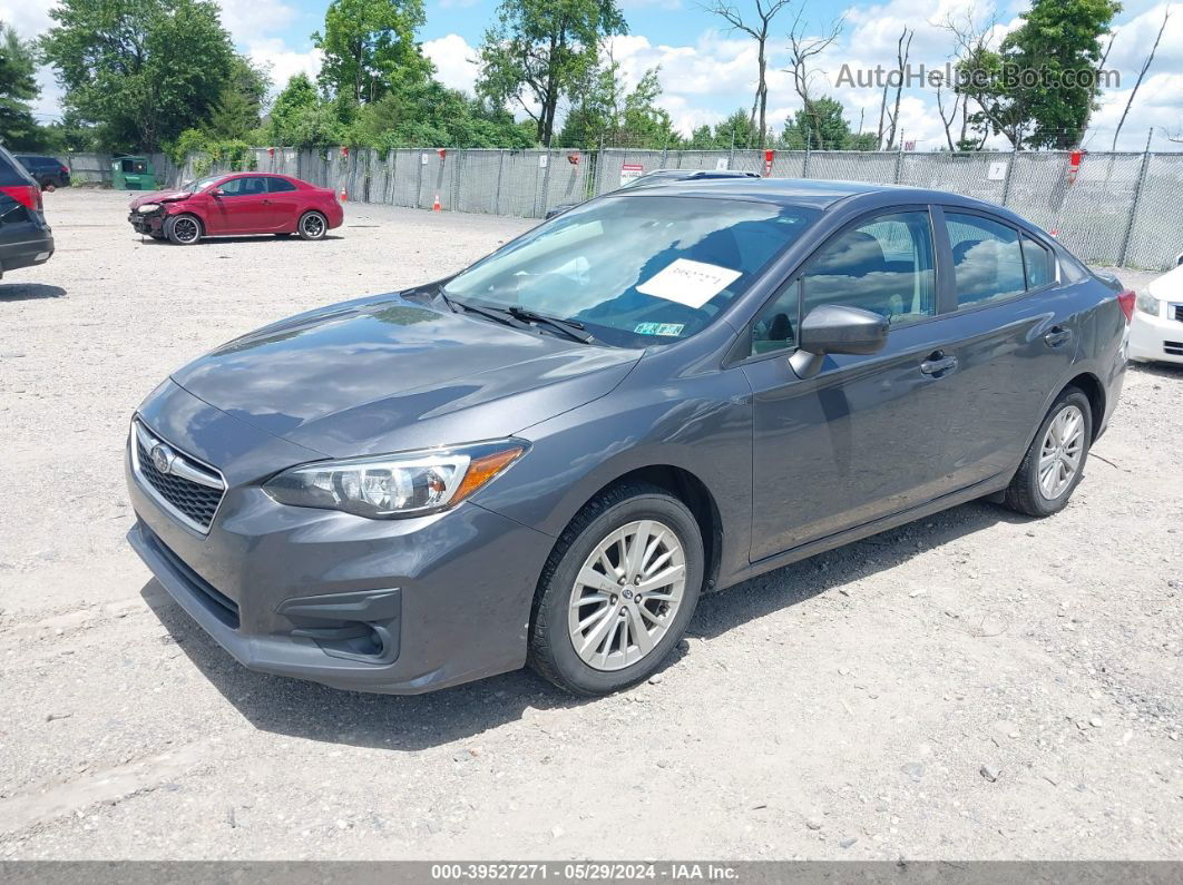 2018 Subaru Impreza 2.0i Premium Gray vin: 4S3GKAB63J3605355