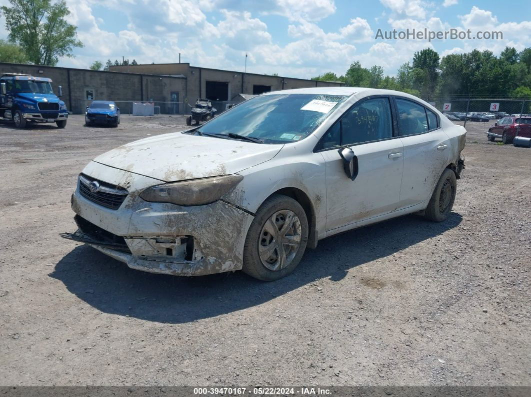 2021 Subaru Impreza Sedan White vin: 4S3GKAB63M3600936