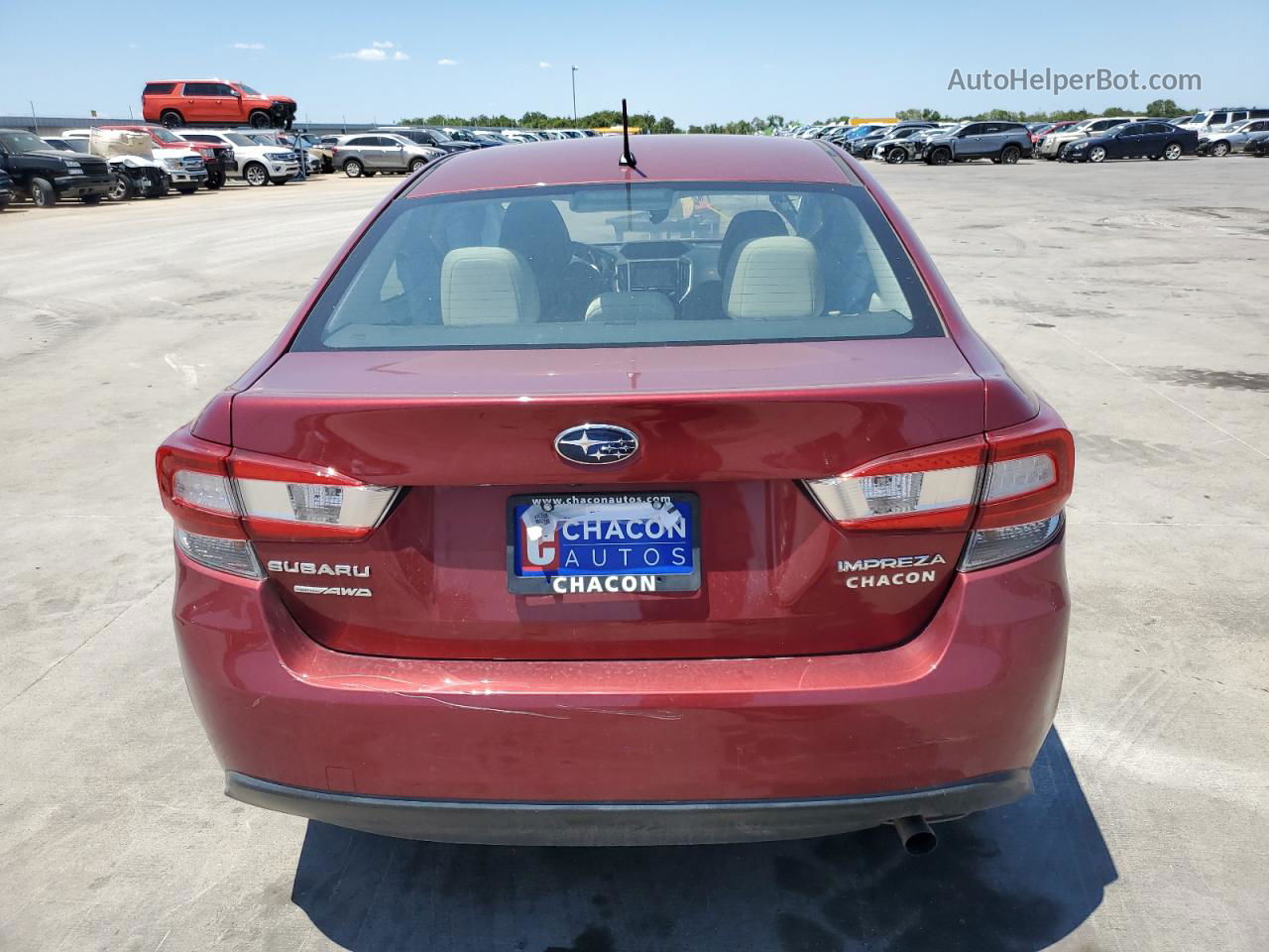 2021 Subaru Impreza  Red vin: 4S3GKAB64M3603229