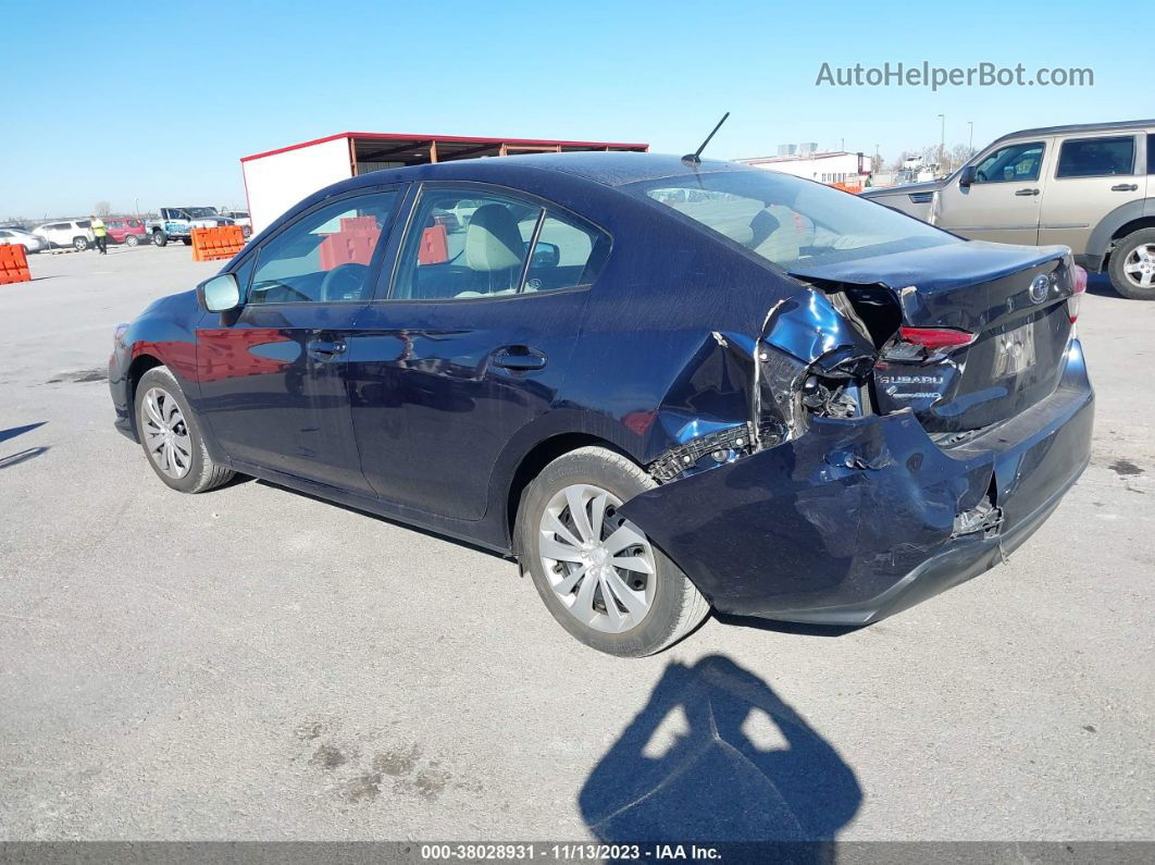 2021 Subaru Impreza Base (cvt) Blue vin: 4S3GKAB64M3606776