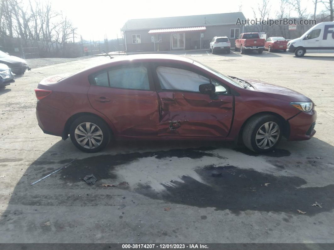 2021 Subaru Impreza Maroon vin: 4S3GKAB64M3607040