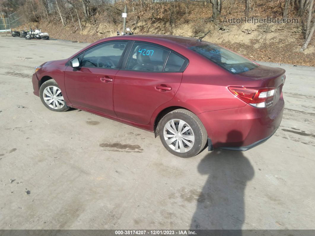 2021 Subaru Impreza Maroon vin: 4S3GKAB64M3607040