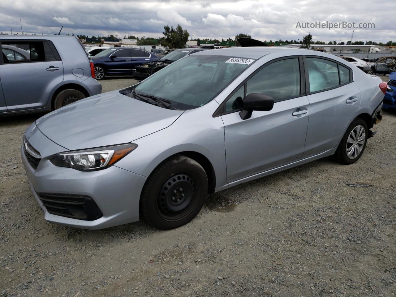 2021 Subaru Impreza  Silver vin: 4S3GKAB65M3600114