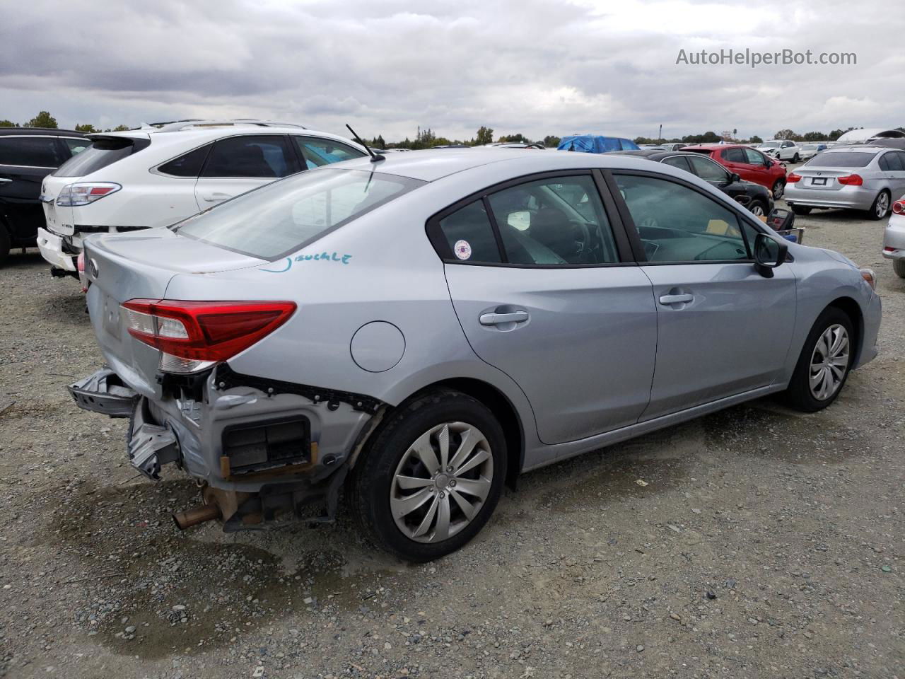 2021 Subaru Impreza  Silver vin: 4S3GKAB65M3600114