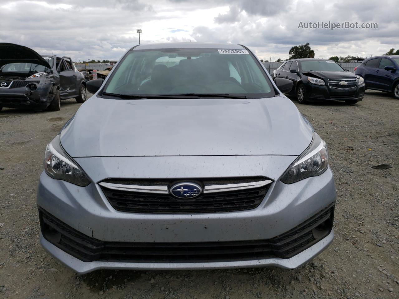 2021 Subaru Impreza  Серебряный vin: 4S3GKAB65M3600114