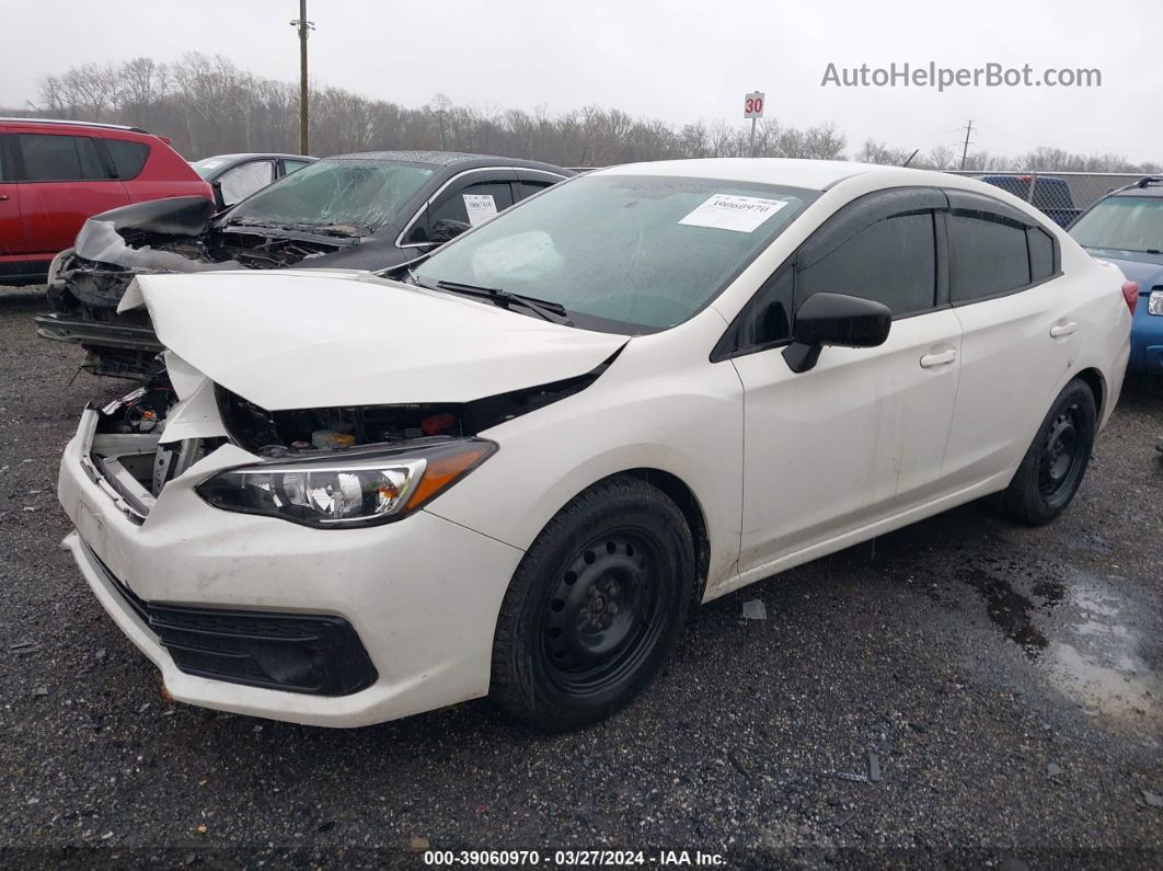 2021 Subaru Impreza Sedan White vin: 4S3GKAB65M3604499