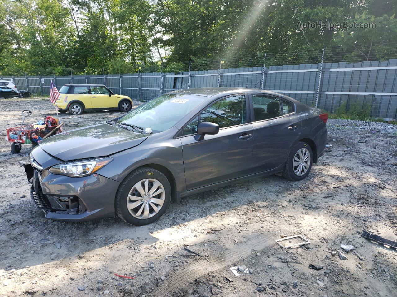 2021 Subaru Impreza  Серый vin: 4S3GKAB65M3605751