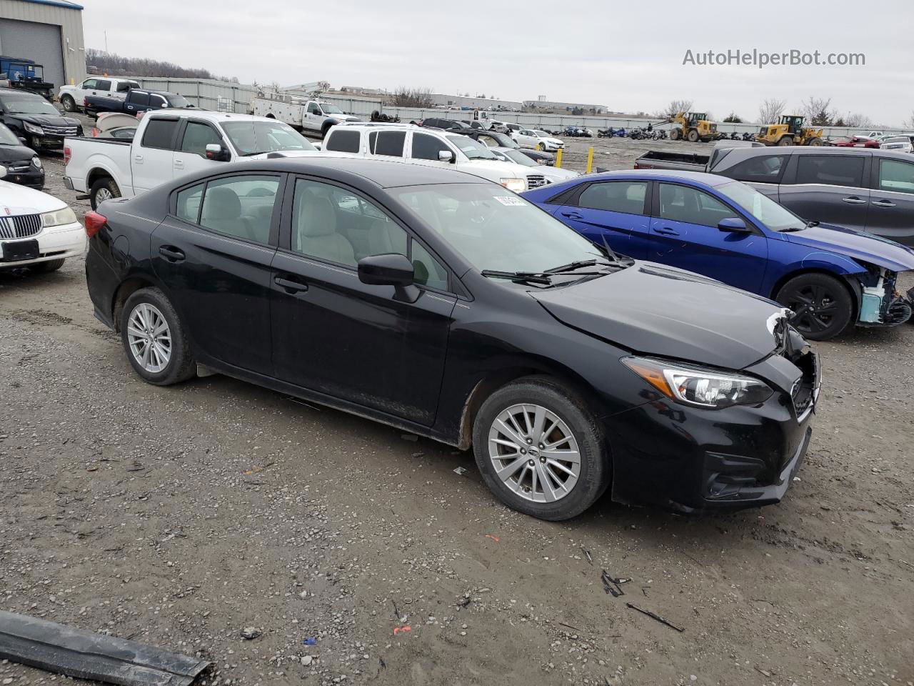 2018 Subaru Impreza Premium Black vin: 4S3GKAB66J3619508