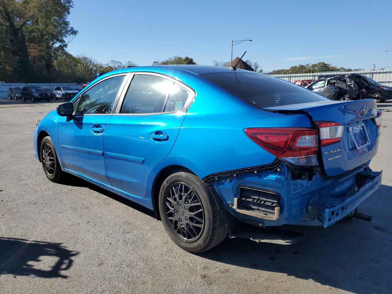 2021 Subaru Impreza  Blue vin: 4S3GKAB66M3604382