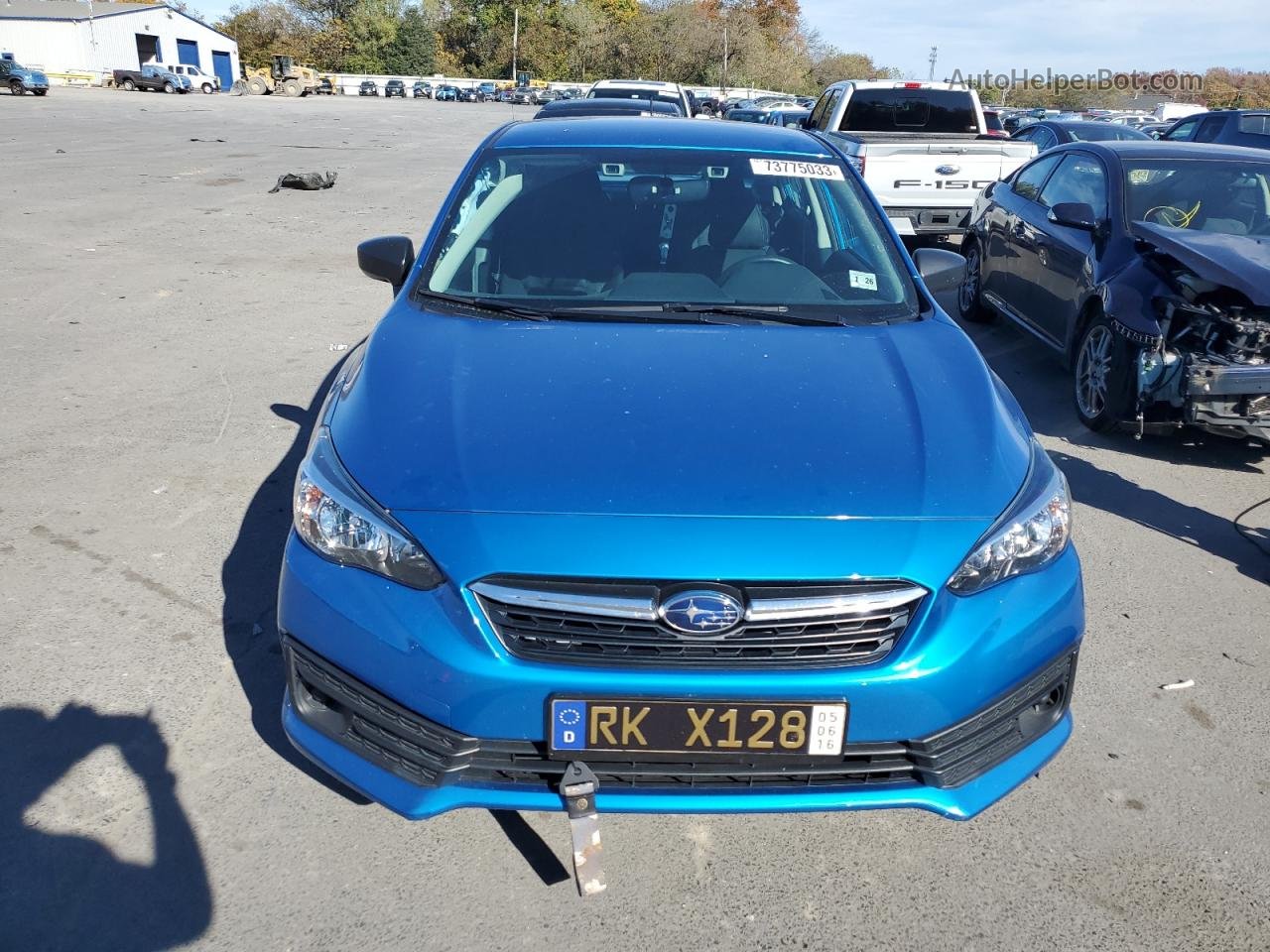 2021 Subaru Impreza  Синий vin: 4S3GKAB66M3604382