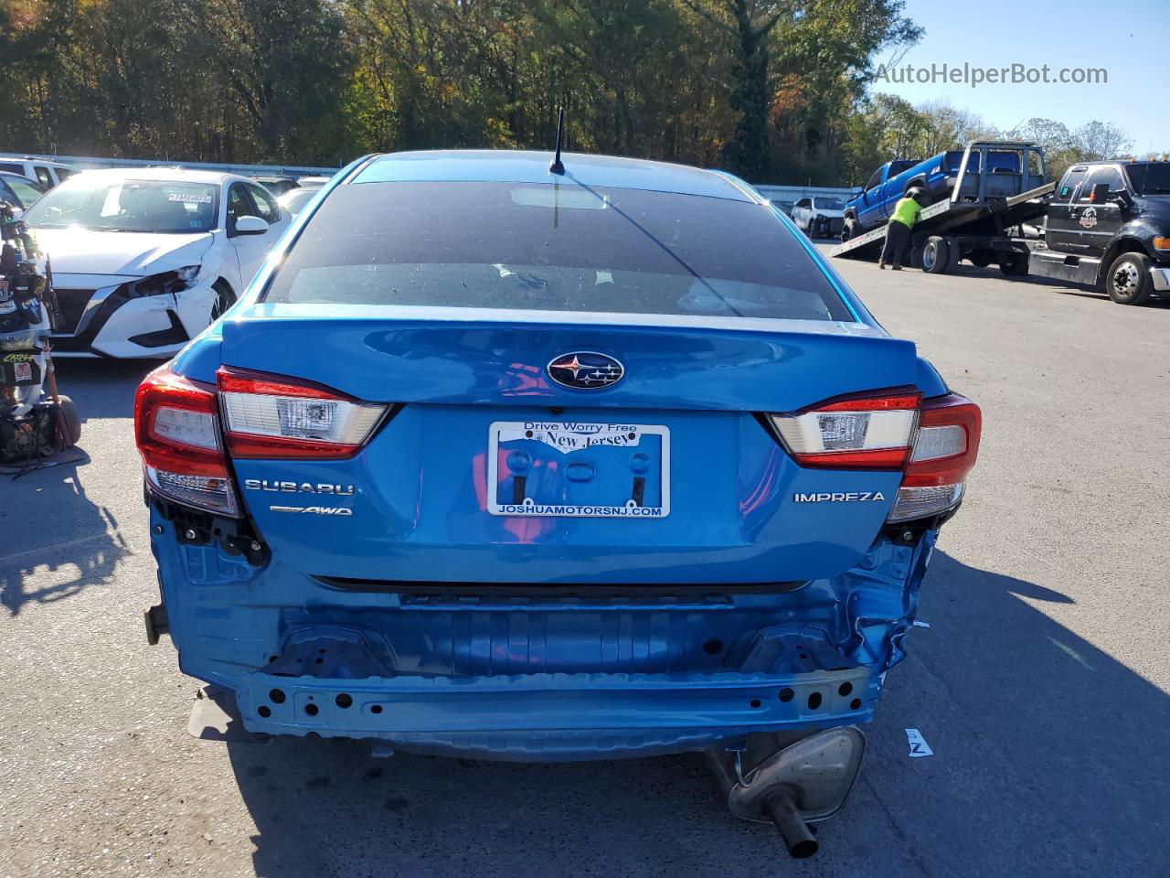 2021 Subaru Impreza  Blue vin: 4S3GKAB66M3604382