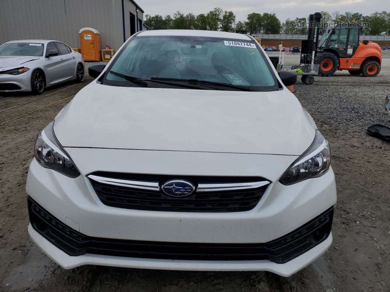 2021 Subaru Impreza  White vin: 4S3GKAB67M3602348