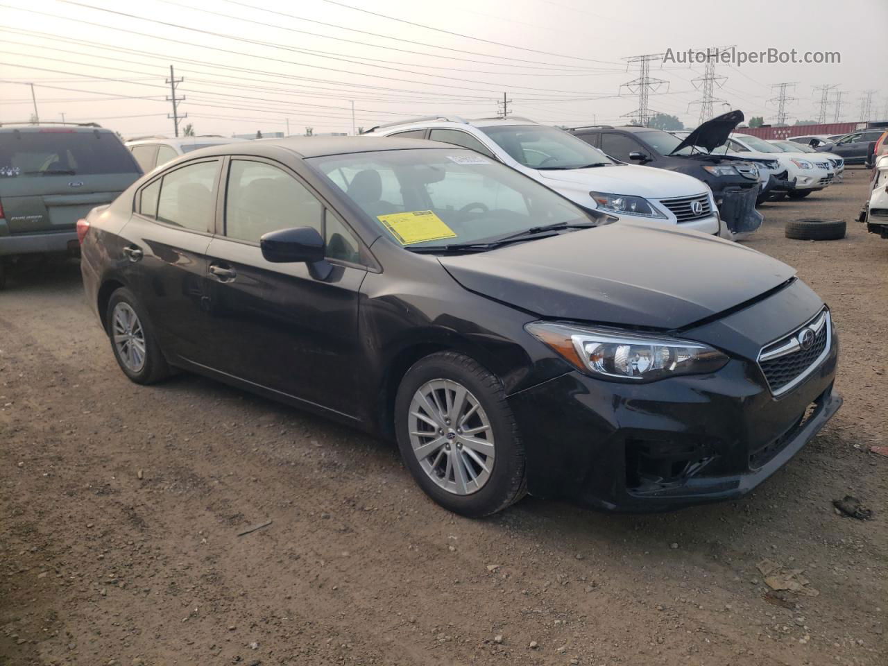 2018 Subaru Impreza Premium Black vin: 4S3GKAB68J3601317