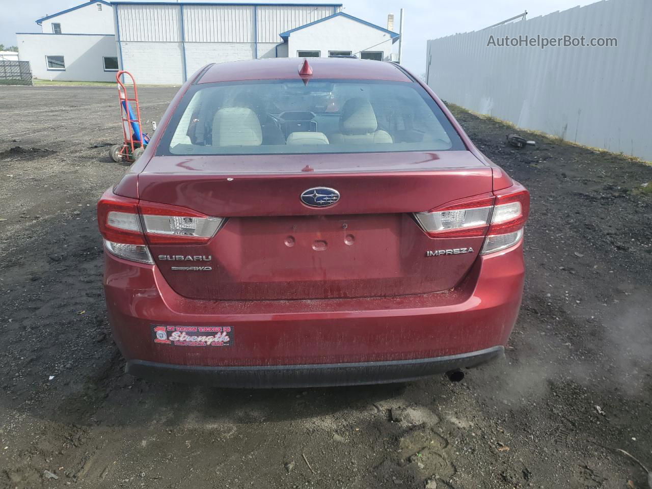 2018 Subaru Impreza Premium Бордовый vin: 4S3GKAB68J3604590