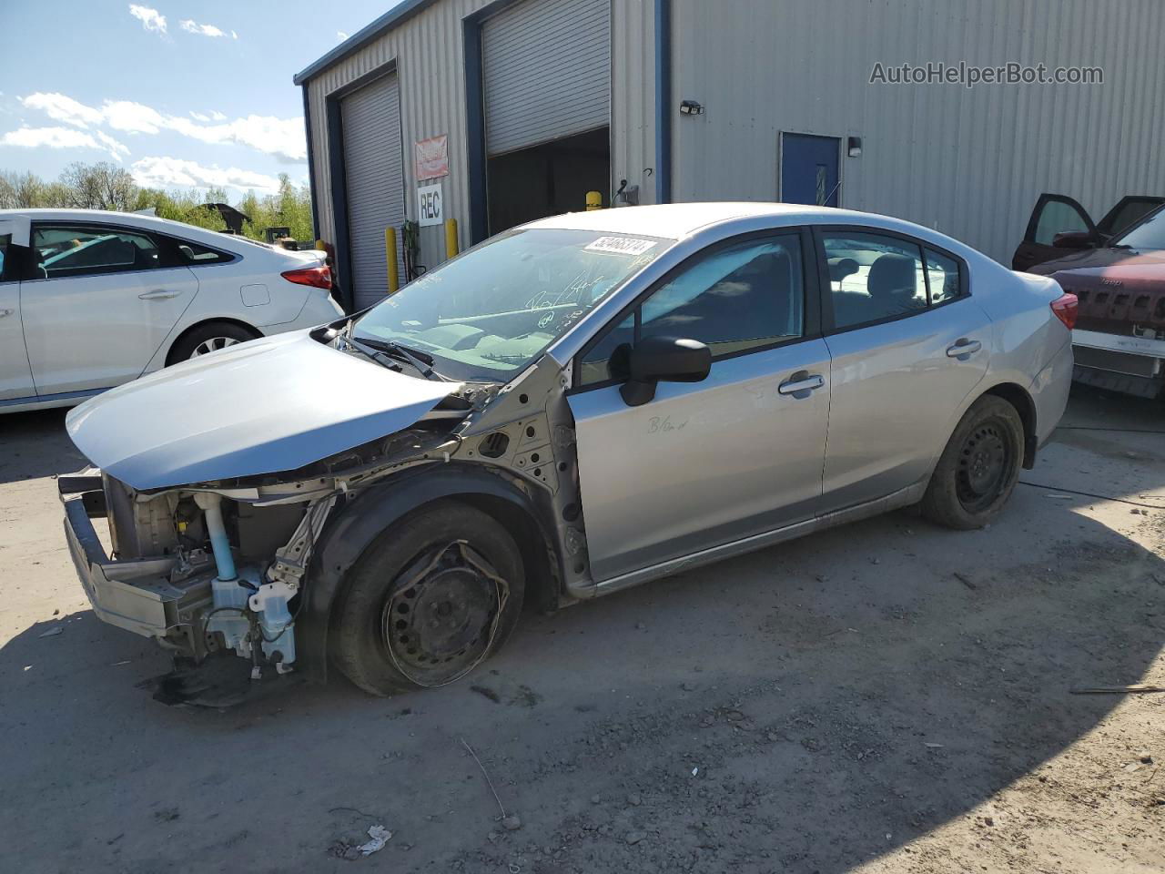 2021 Subaru Impreza  Silver vin: 4S3GKAB68M3607350